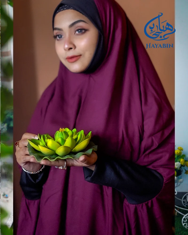 UMRAH & SALAH HIJAB (Dark Maroon)